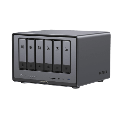 NAS UGREEN NASync DXP6800 Pro / Intel Core i5-1235U 10 Núcleos / 6 Bahías SATA + 2 M.2 NVMe / 2 Puertos Thunderbolt 4 / 2 Puertos 10GbE / 8K HDMI / PCIe 4.0 x4 / DDR5 Hasta 64GB / Compatibilidad Multiplataforma - imagen 1