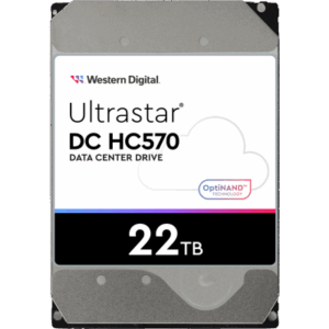 Disco Duro Data Center Ultrastar / 22 TB / 7200 RPM / 6 Gb/s SATA - 12 Gb/s SAS / HelioSeal con Helio / OptiNAND con Flash iNAND / ArmorCache / 2.5M Horas MTBF / 5 Años Garantía