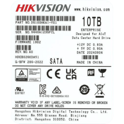 Disco Duro Enterprise  / 10 TB / SATA 6 Gbit/s / 7200 rpm / Caché 256 MB / Diseñado para Operación 24/7 - imagen 1