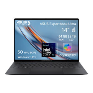 ExpertBook Ultra B9406CAA 90NX09J2-M00620 — Laptop ASUS: 14" Pulgadas | Intel Core Ultra X7 358H | 64GB RAM | 2TB SSD | Windows 11 Pro