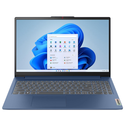 IdeaPad Slim 3 15AMN8 82XQ00NLLM — Laptop Lenovo: 15.6″ Pulgadas | AMD Ryzen 3 7320U | AMD Radeon 610M | 8GB RAM | 512GB SSD | Azul | Windows 11 Home - imagen 1
